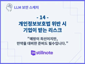개인정보보호법 위반 시 기업이 받는 리스크